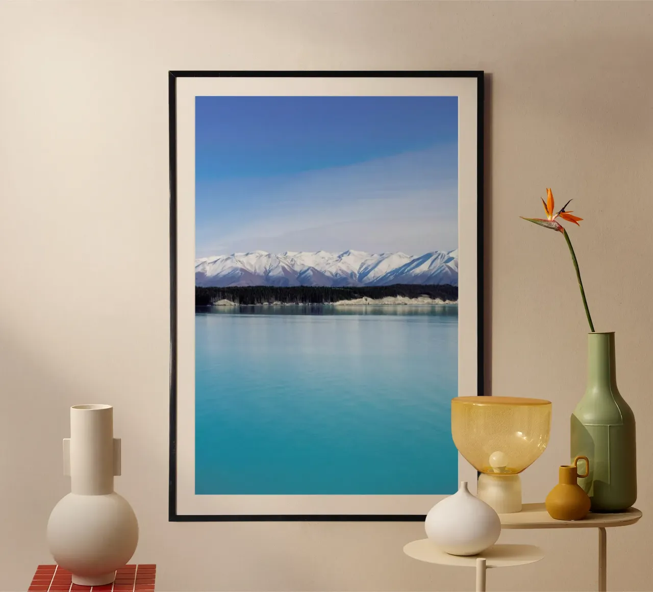 Pukaki poster con telaio in plastica da Jan Luzar