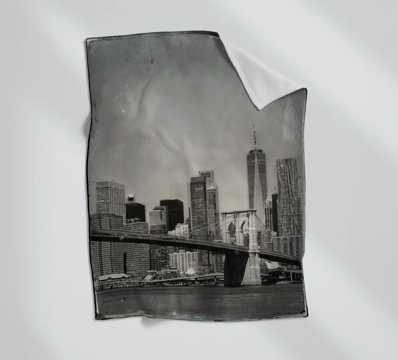 OLD NEW YORK coperta in pile da Flo Klein