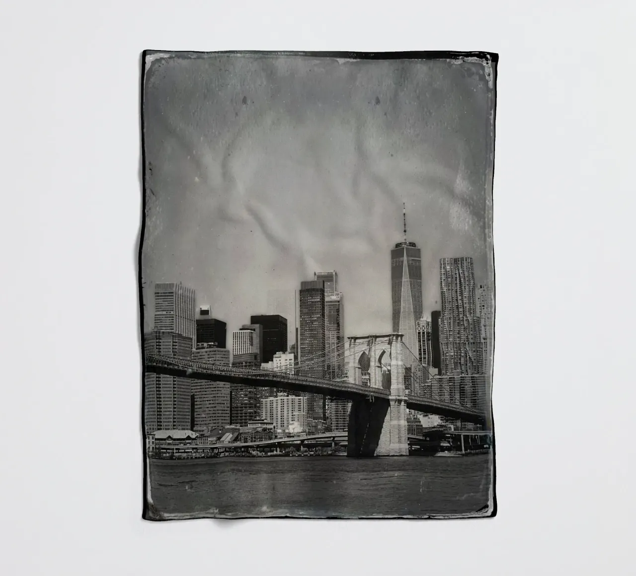 OLD NEW YORK coperta in pile da Flo Klein