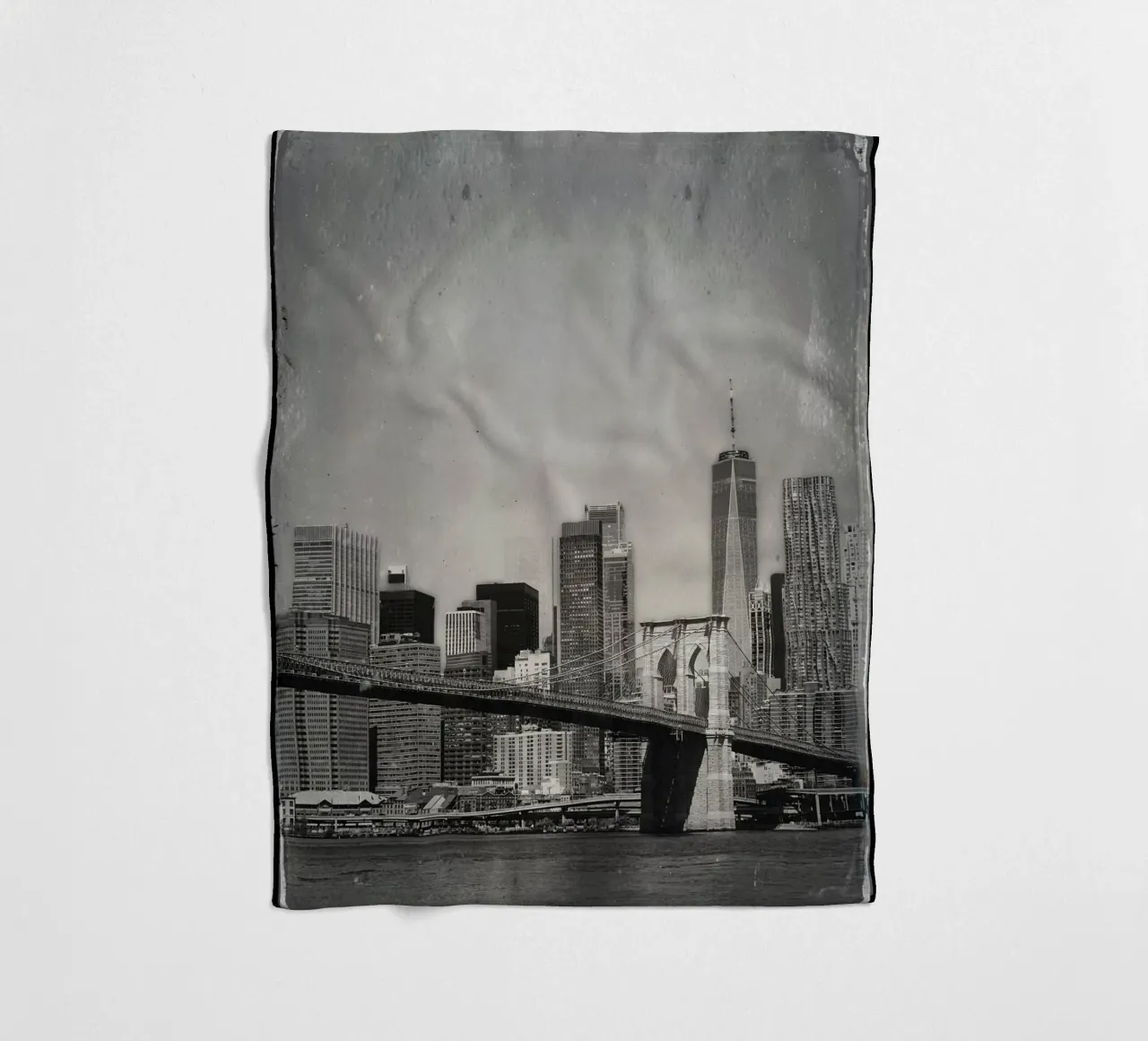 OLD NEW YORK coperta in pile da Flo Klein