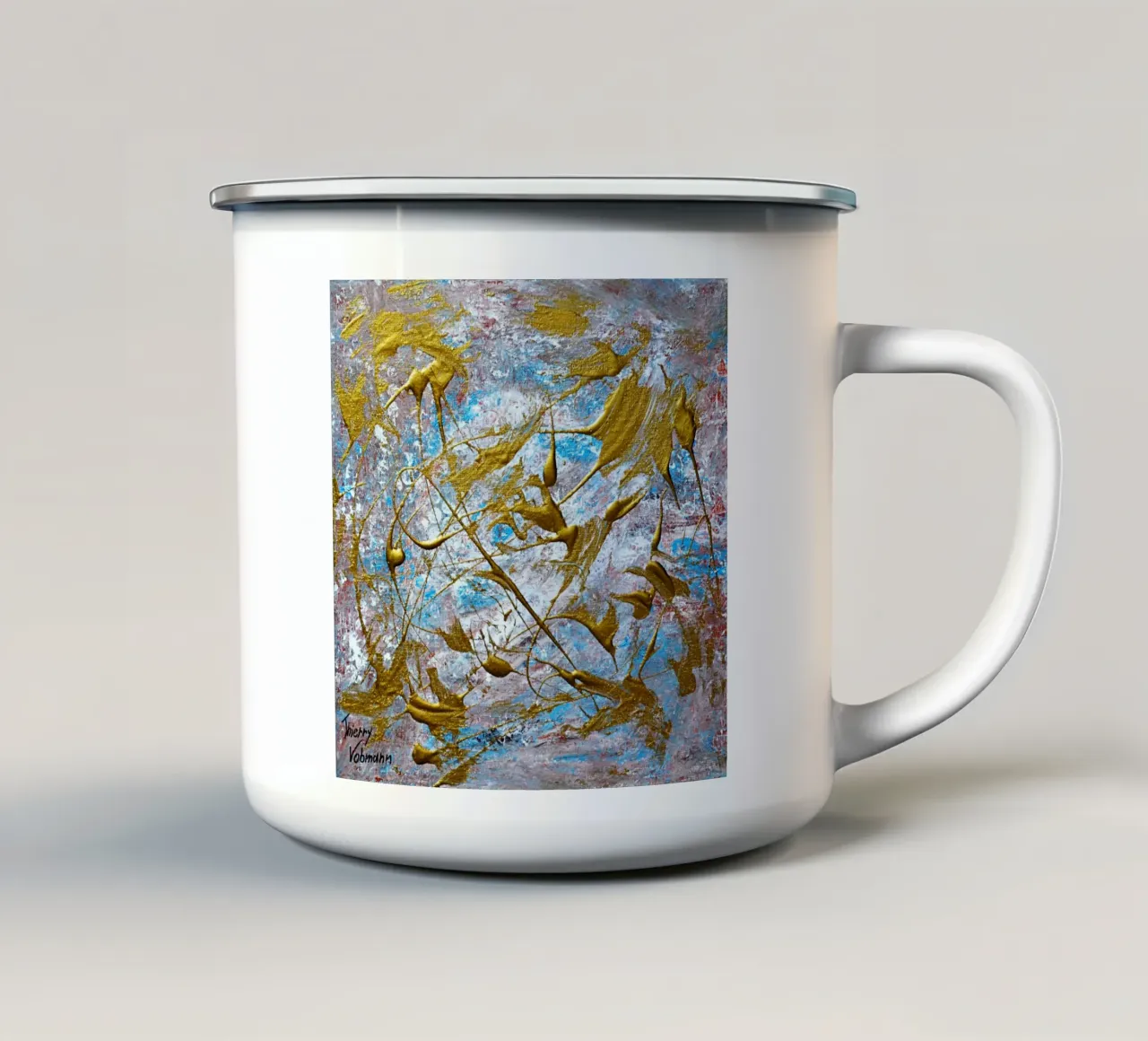 3D DREAM 12 tazza in smalto da Thierry Vobmann Abstract painting