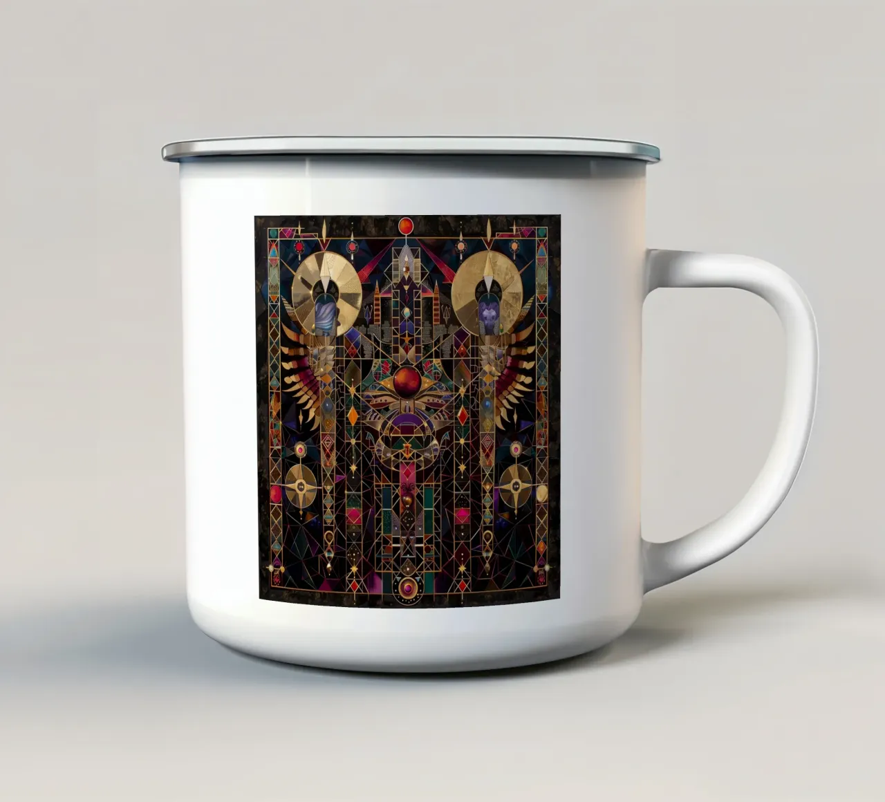 Mandala sacro tazza in smalto da Spiritual Touch
