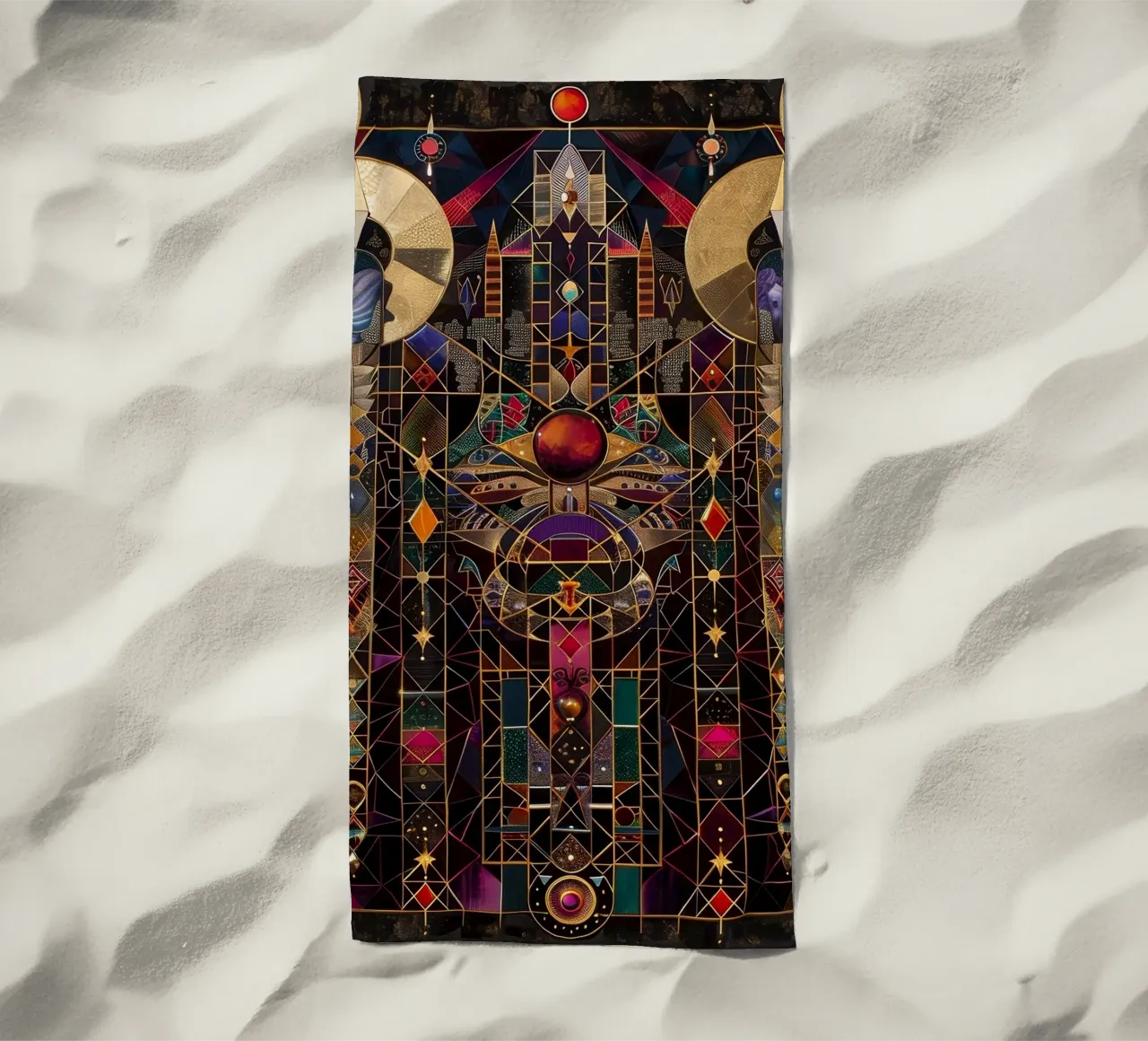 Sacred Mandala beach towel by Spiritual Touch