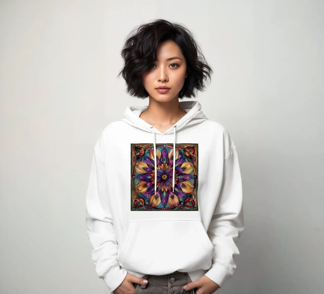 Mandala sacro felpa con cappuccio da Spiritual Touch