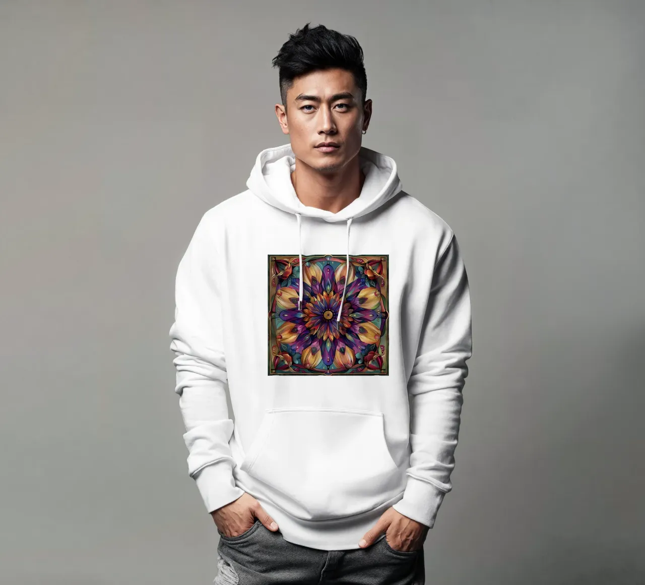 Mandala sacro felpa con cappuccio da Spiritual Touch