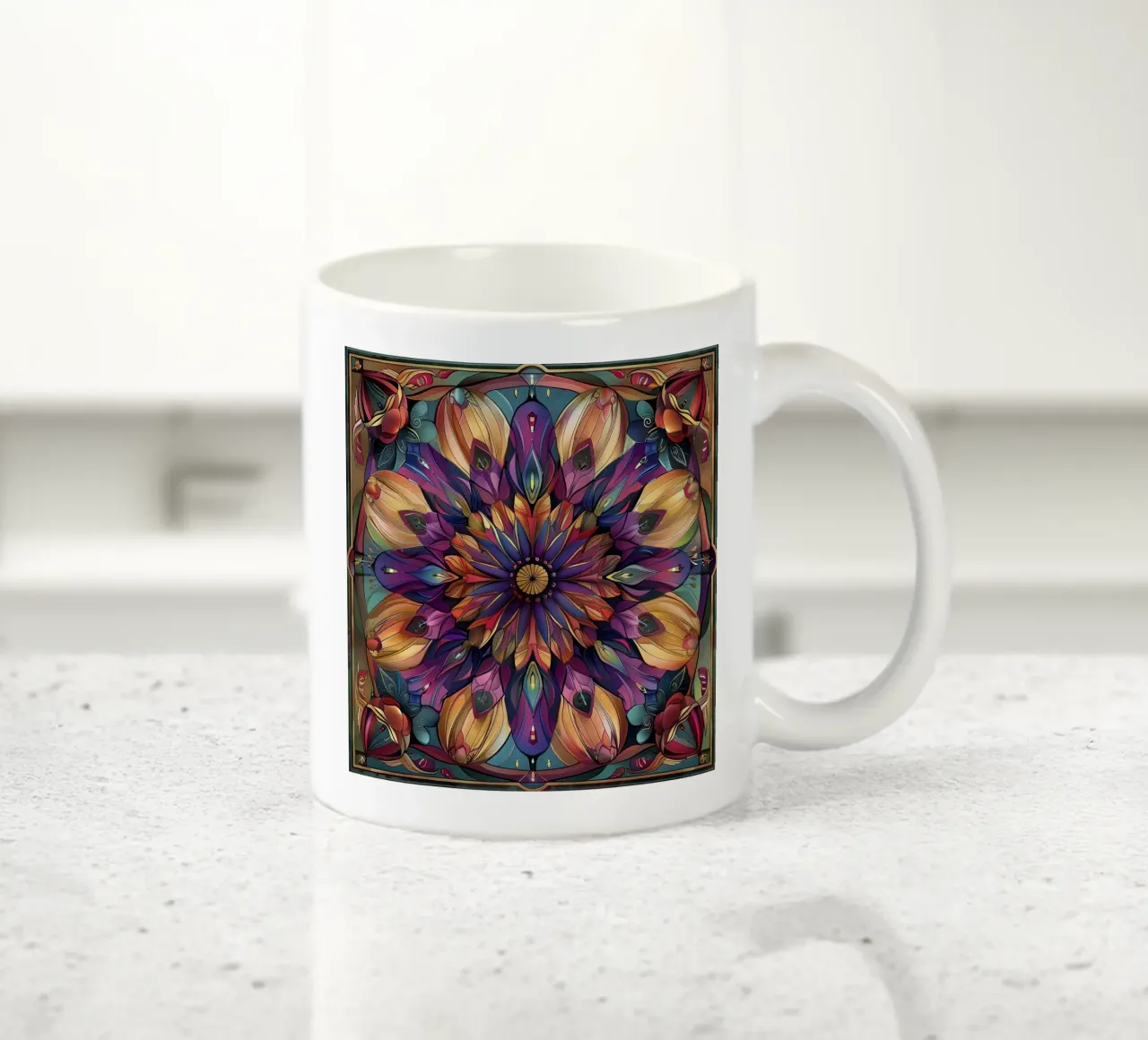 Mandala sacro tazza in ceramica da Spiritual Touch