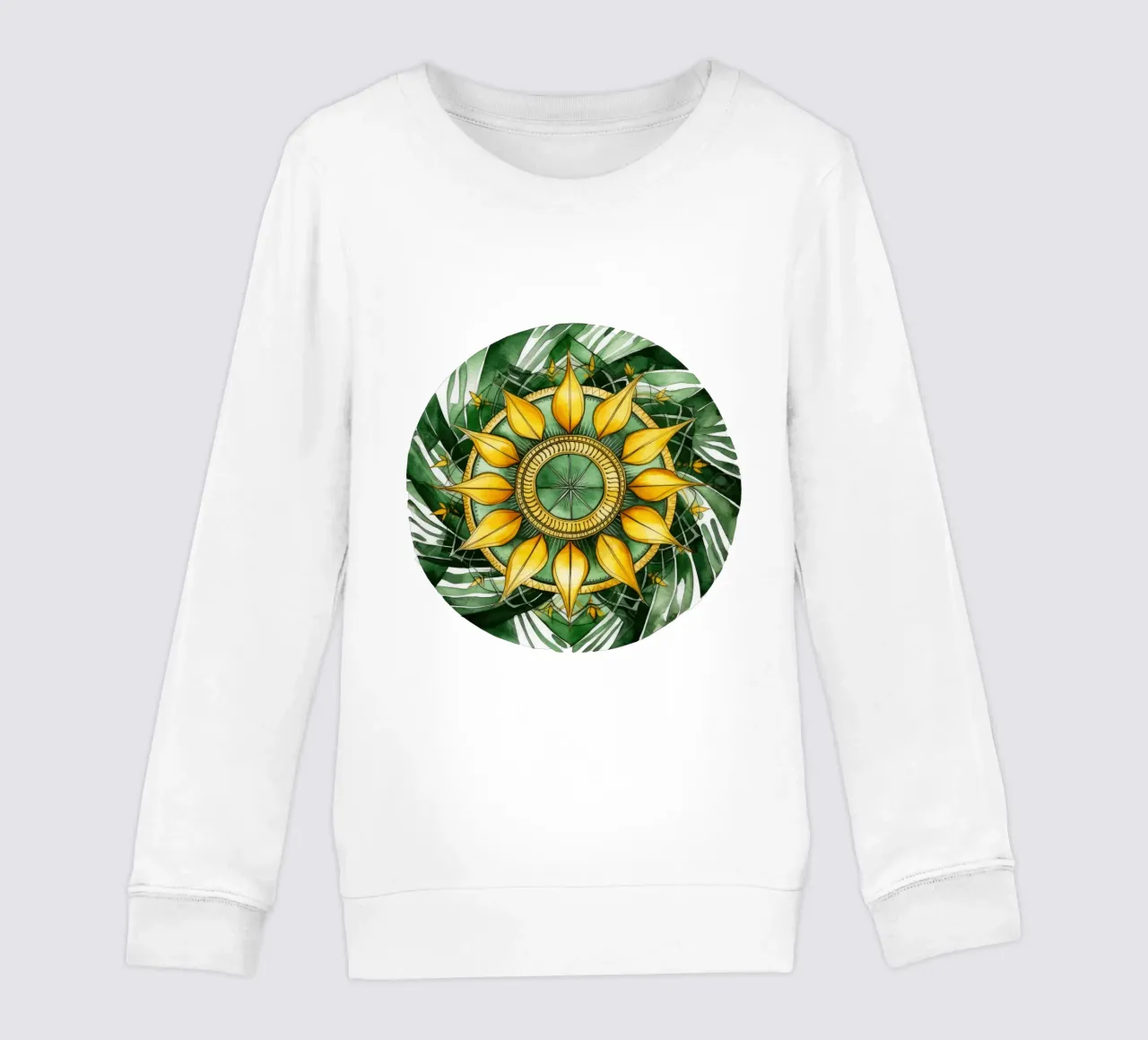 Mandala verde felpa bambino da Spiritual Touch