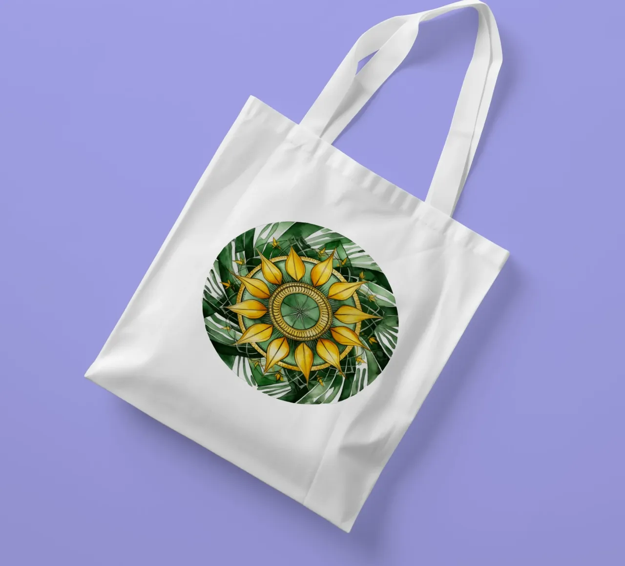 Mandala vert tote bag de Spiritual Touch