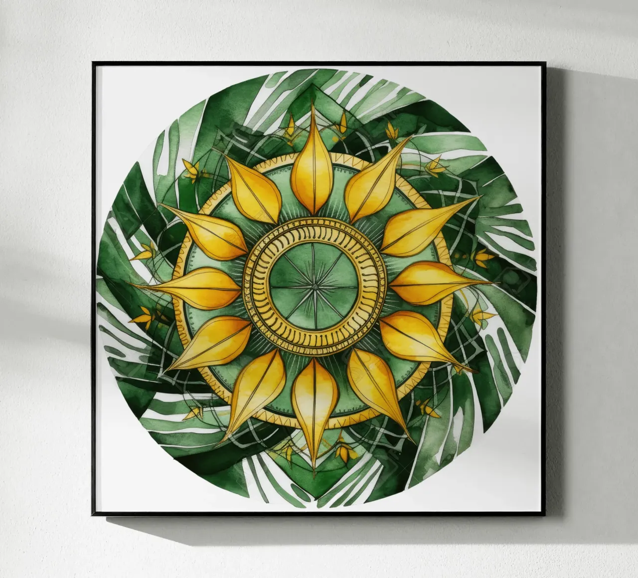 Mandala verde plexiglass da Spiritual Touch
