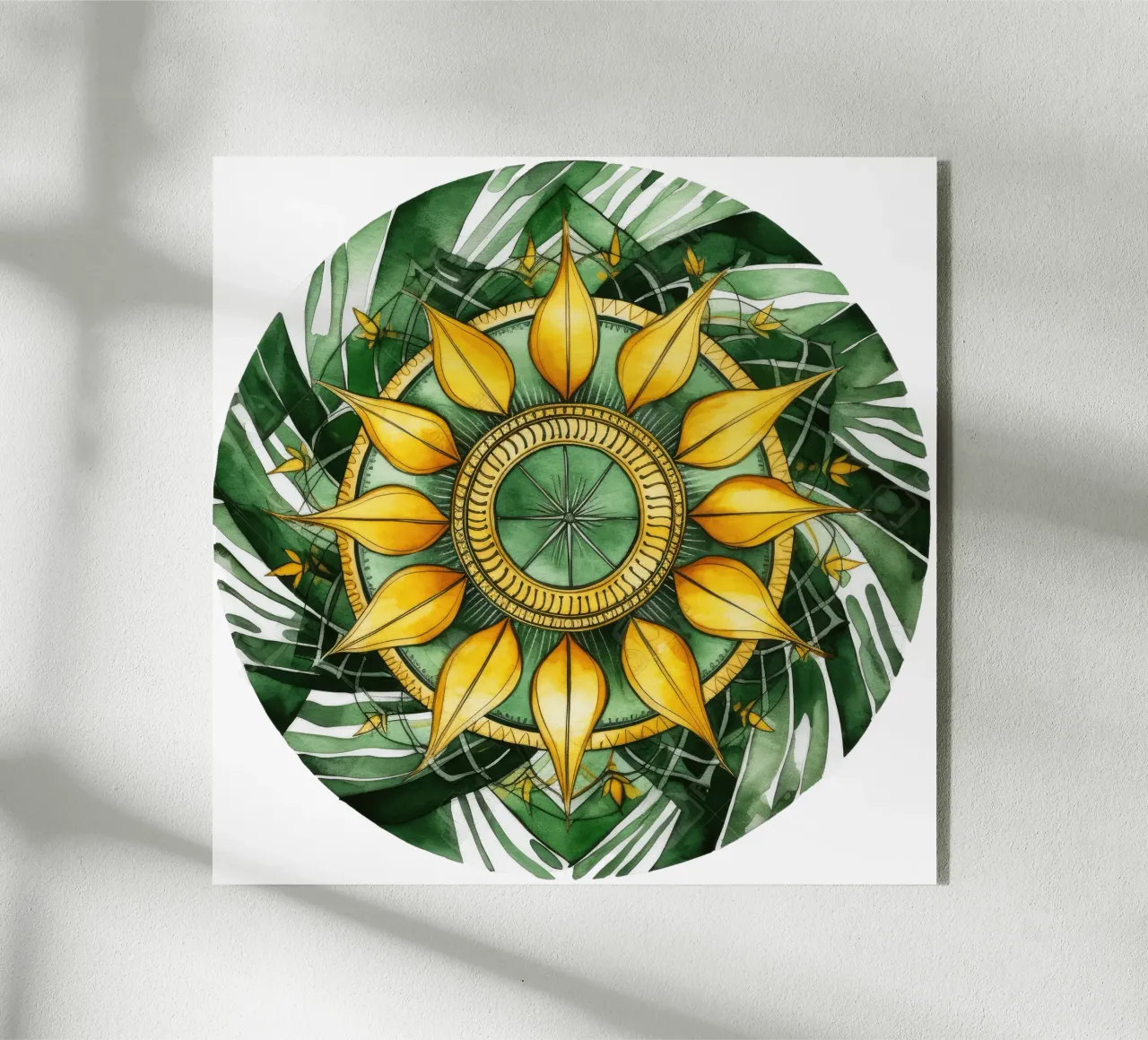 Mandala verde plexiglass da Spiritual Touch