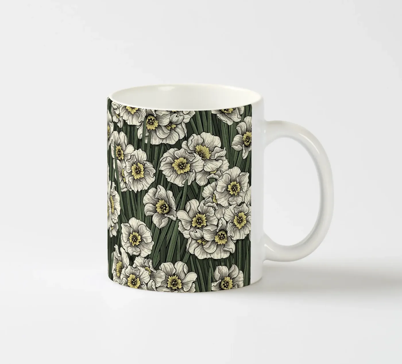 Daffodils ceramic mug by Painted Nature