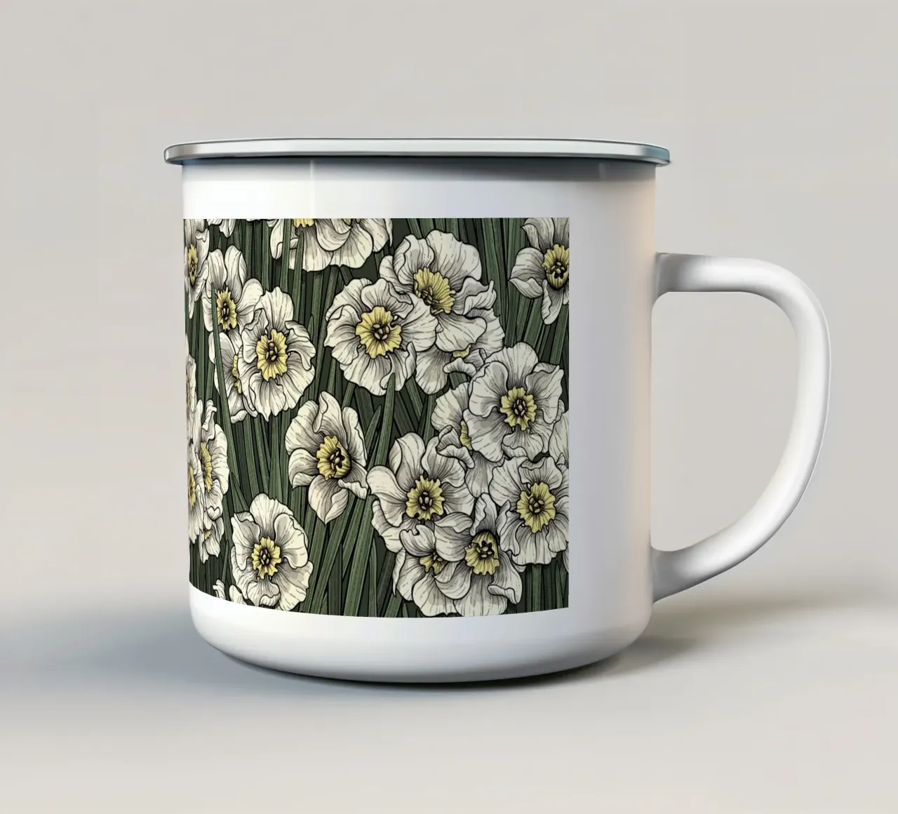 Narcisi tazza in smalto da Painted Nature