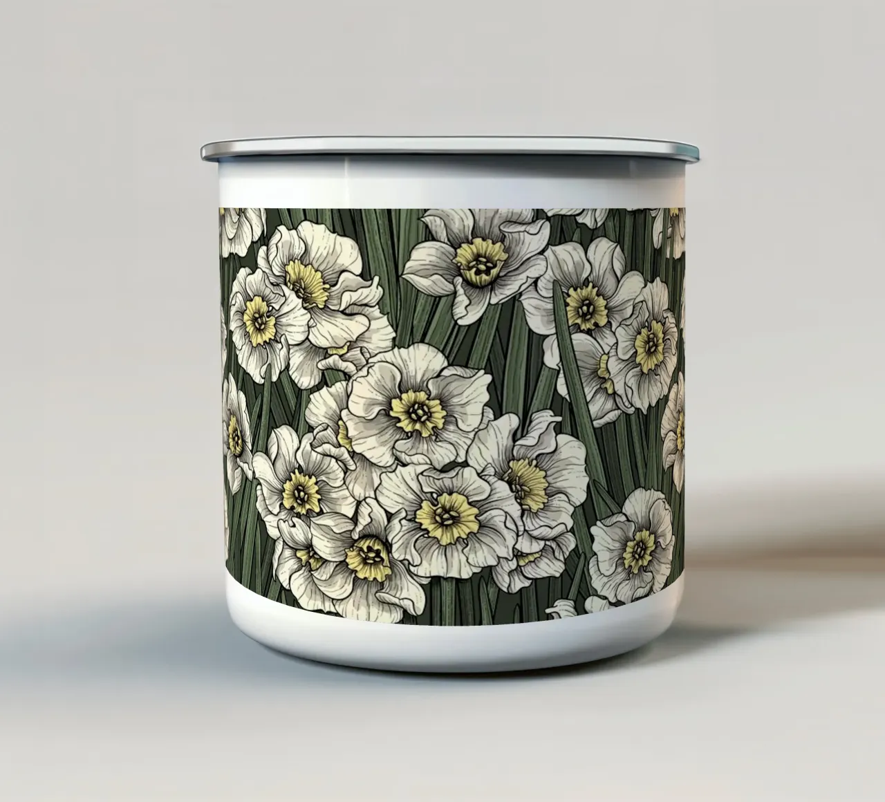 Narcisi tazza in smalto da Painted Nature