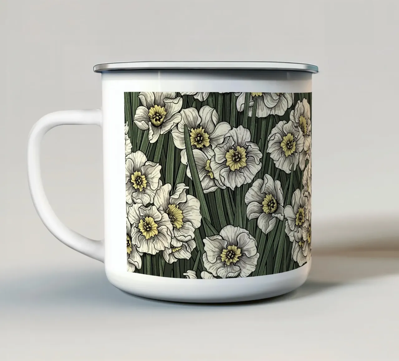 Narcisi tazza in smalto da Painted Nature