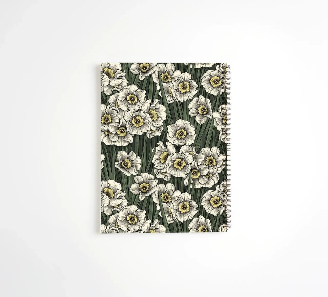Daffodils spiral notebook by Painted Nature