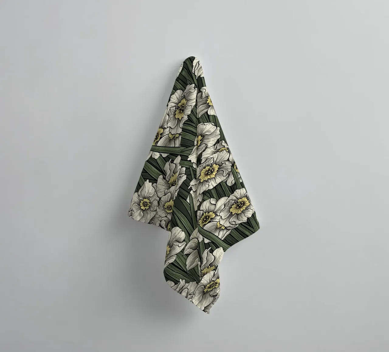 Daffodils towel by Painted Nature
