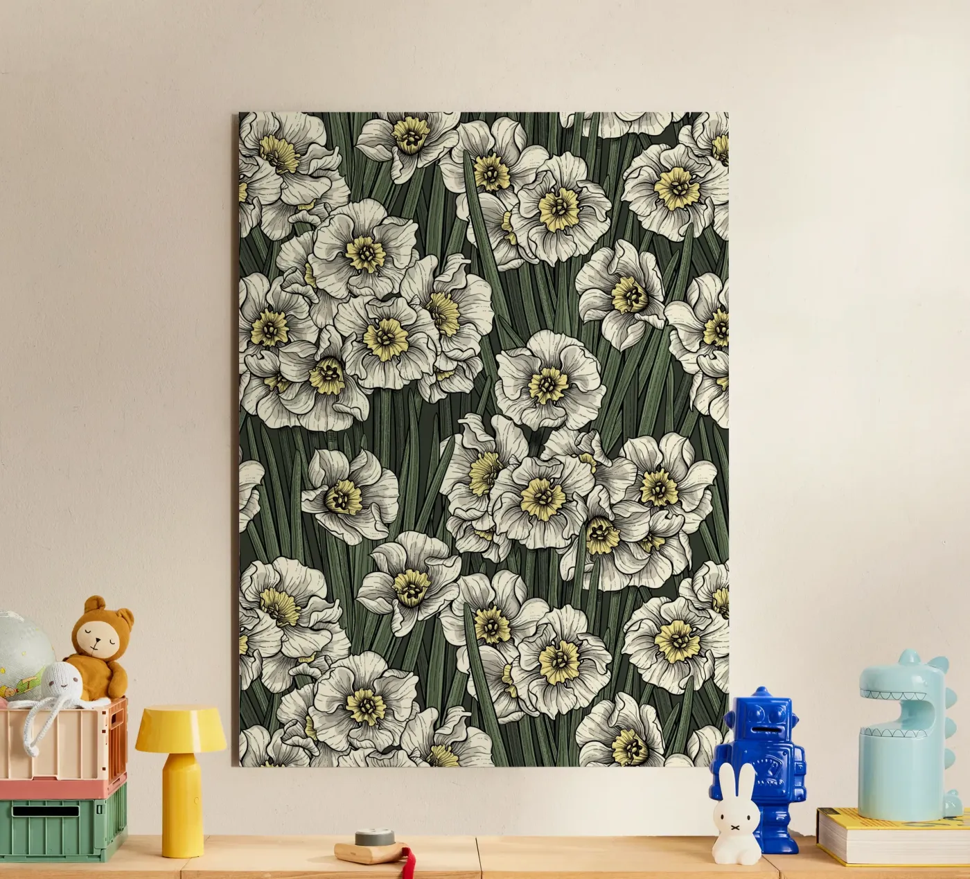 Daffodils forex plate by Painted Nature