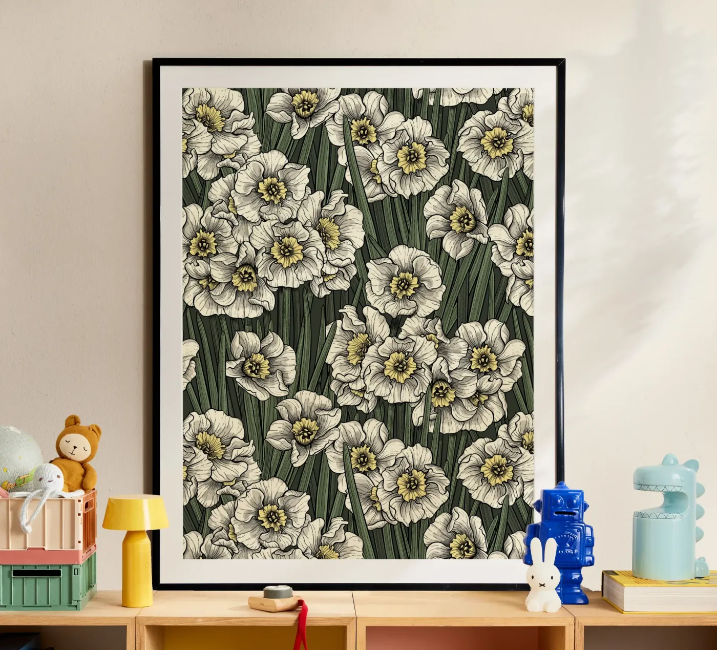 Daffodils poster van Painted Nature