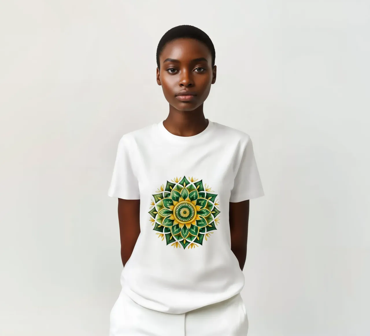 Green Mandala t-shirt by Spiritual Touch