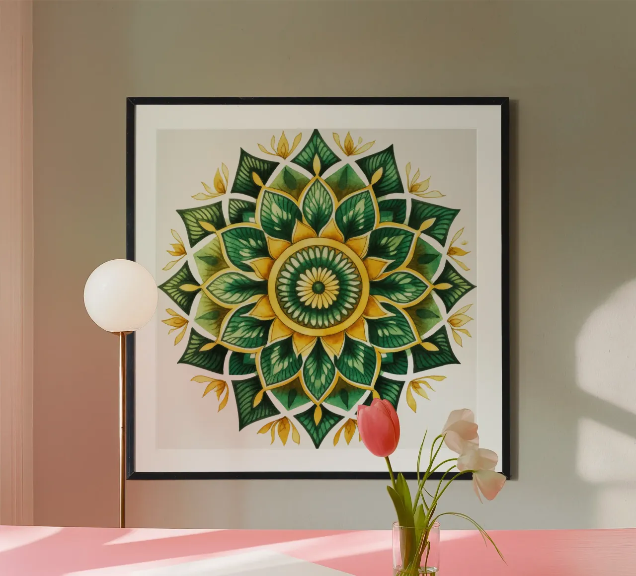 Mandala verde poster da Spiritual Touch