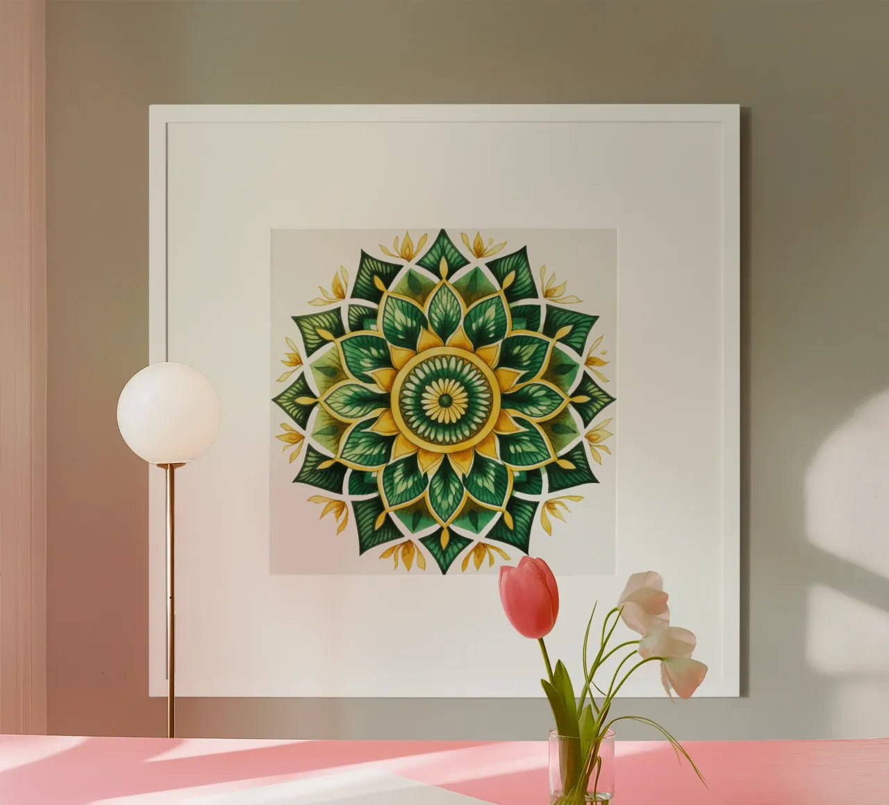 Mandala verde poster da Spiritual Touch