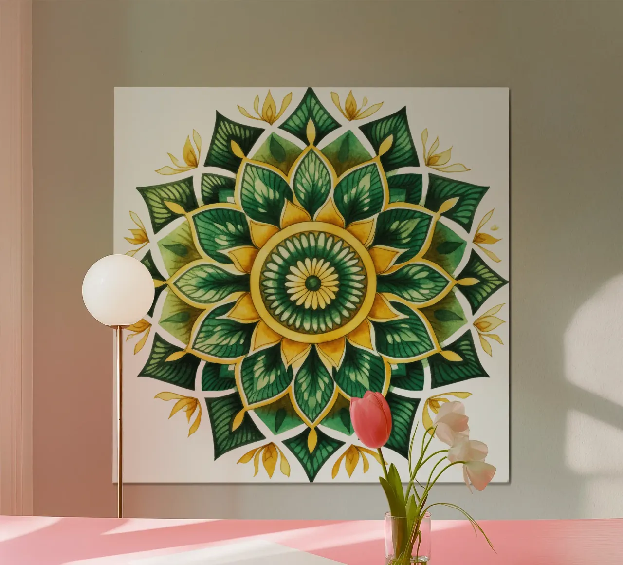 Mandala verde poster da Spiritual Touch