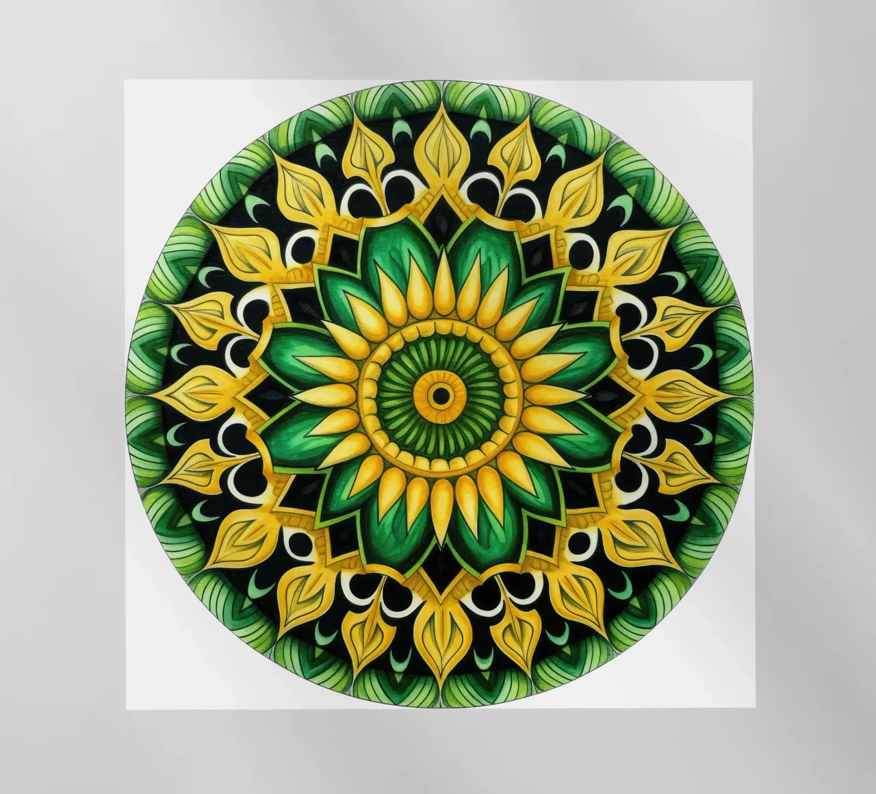Mandala verde pellicola backlit da Spiritual Touch