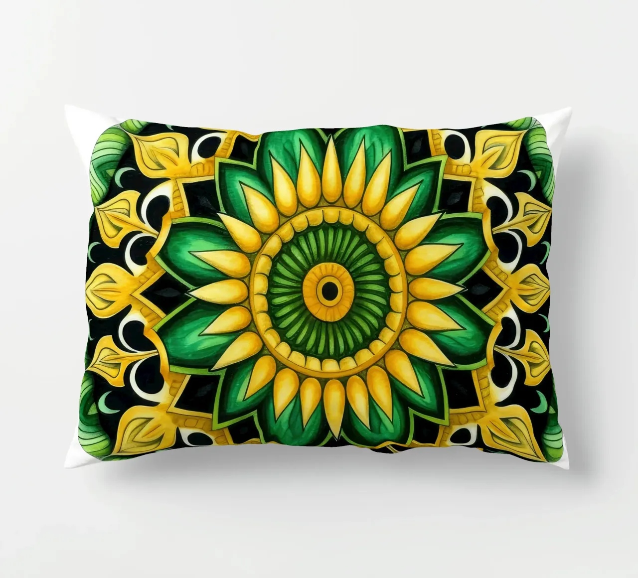 Mandala verde cuscino da Spiritual Touch