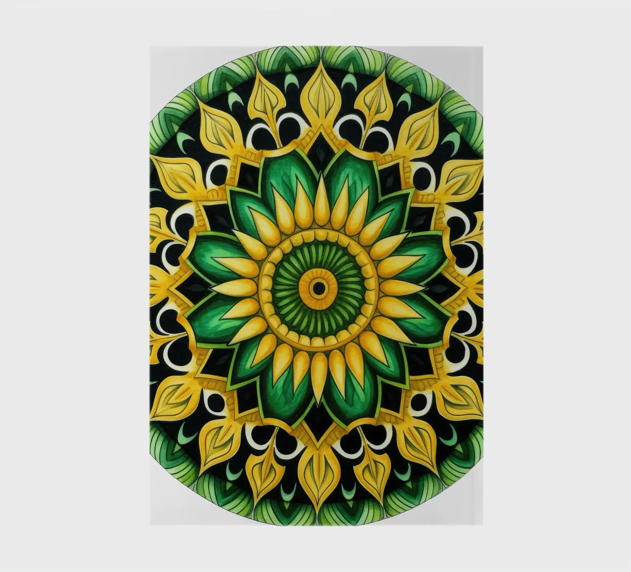 Mandala vert carnet de notes de Spiritual Touch