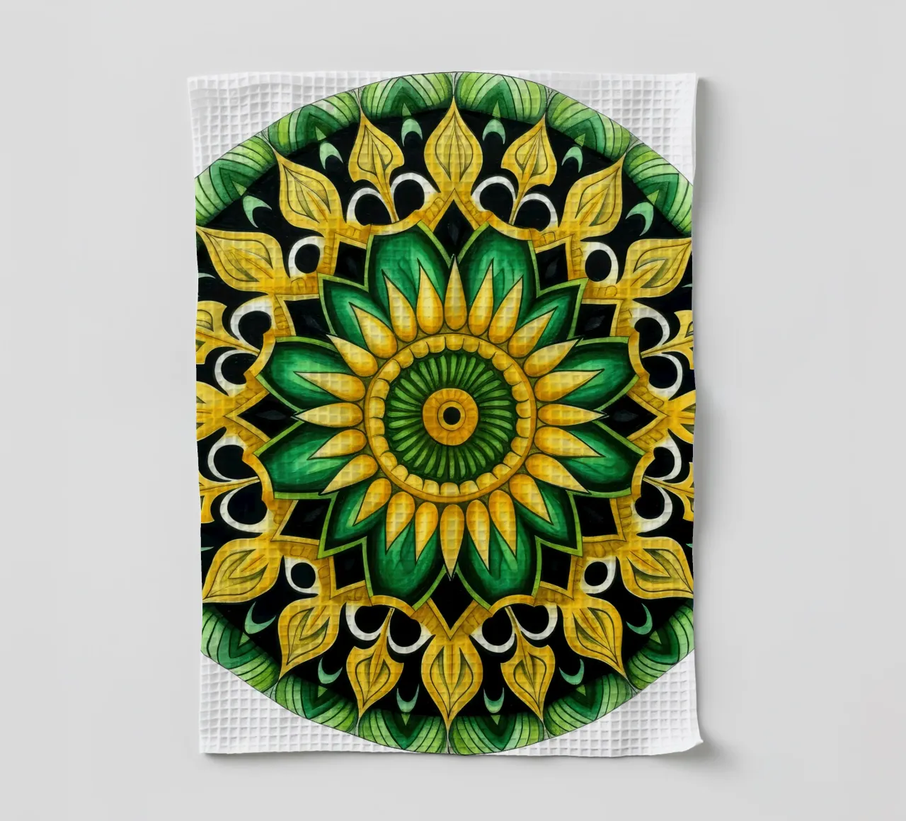 Mandala vert torchon de Spiritual Touch