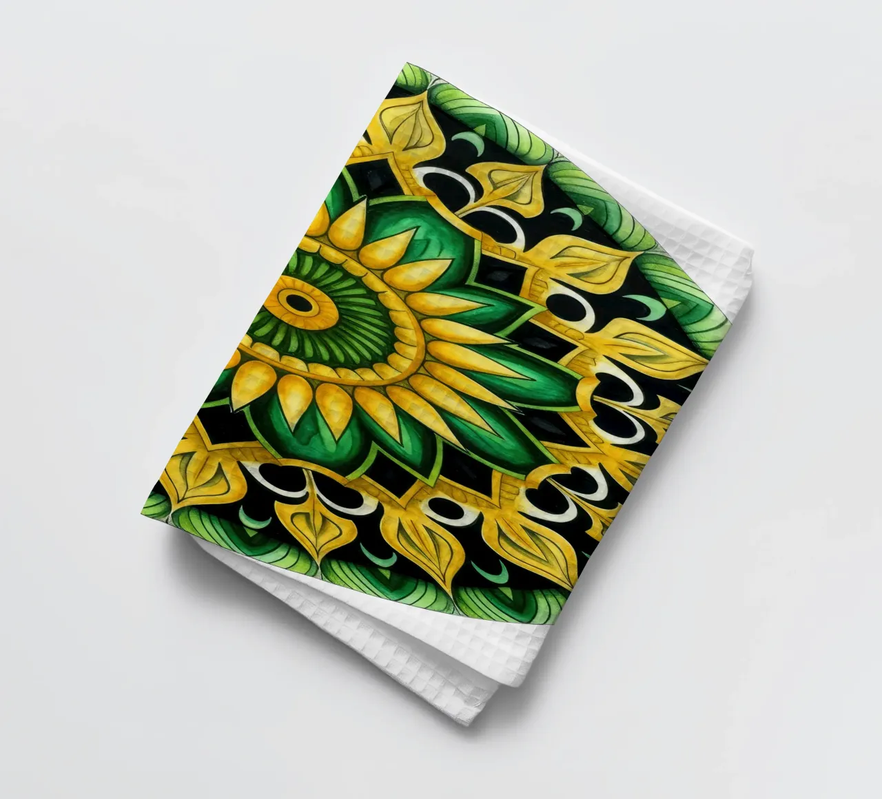 Mandala vert torchon de Spiritual Touch