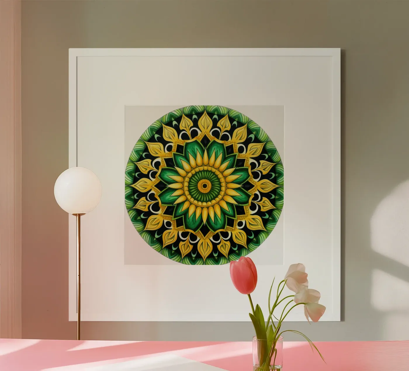 Mandala verde poster da Spiritual Touch