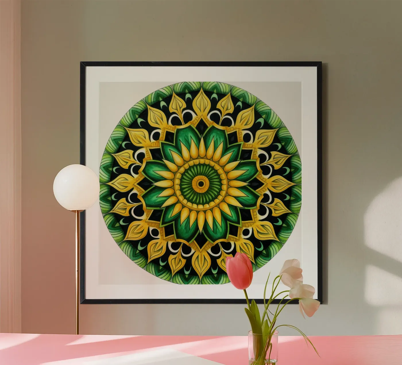 Mandala verde poster da Spiritual Touch