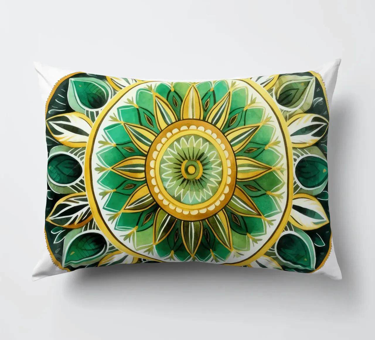 Mandala verde cuscino da Spiritual Touch