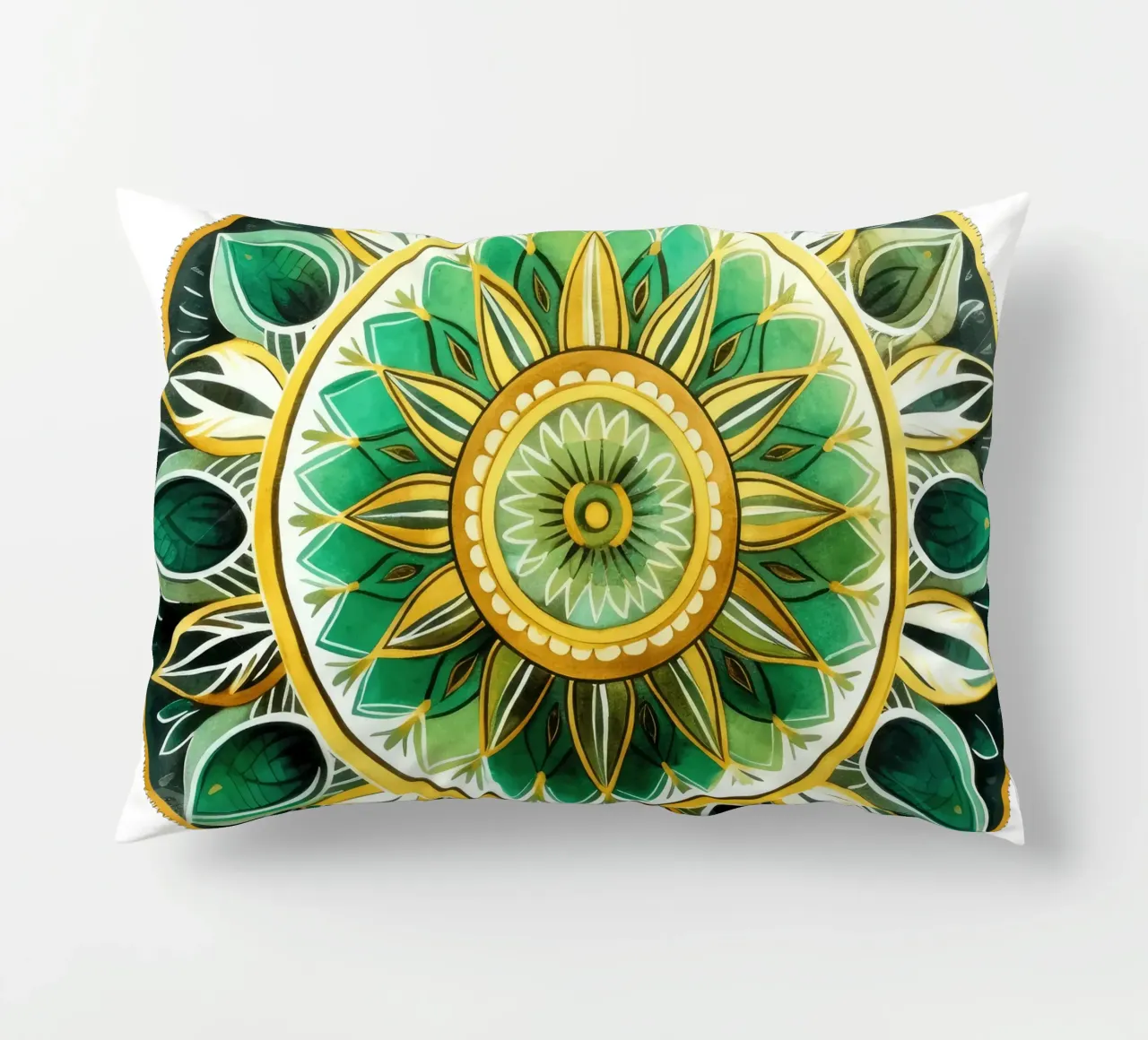 Mandala verde cuscino da Spiritual Touch