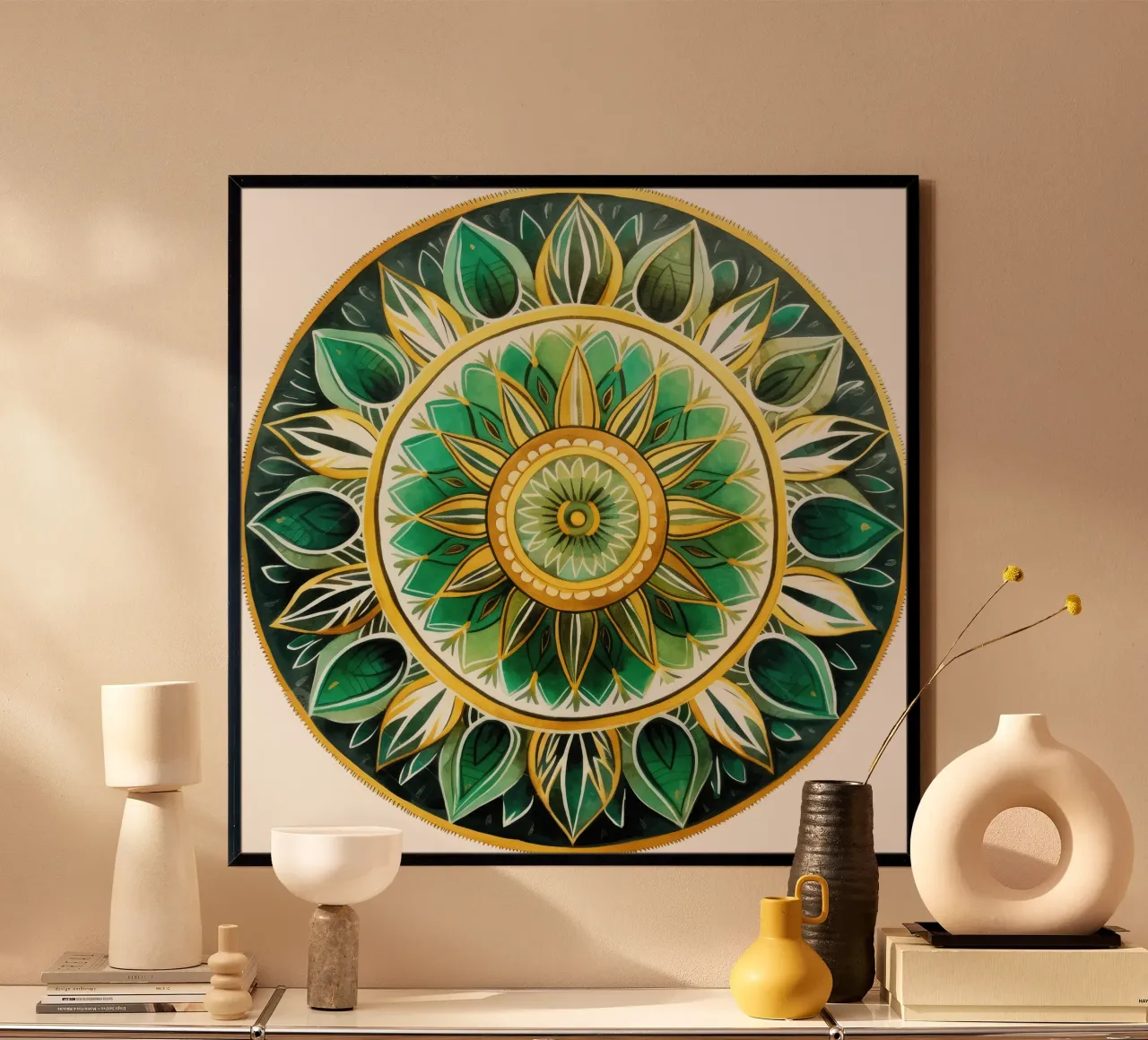 Mandala verde poster da Spiritual Touch