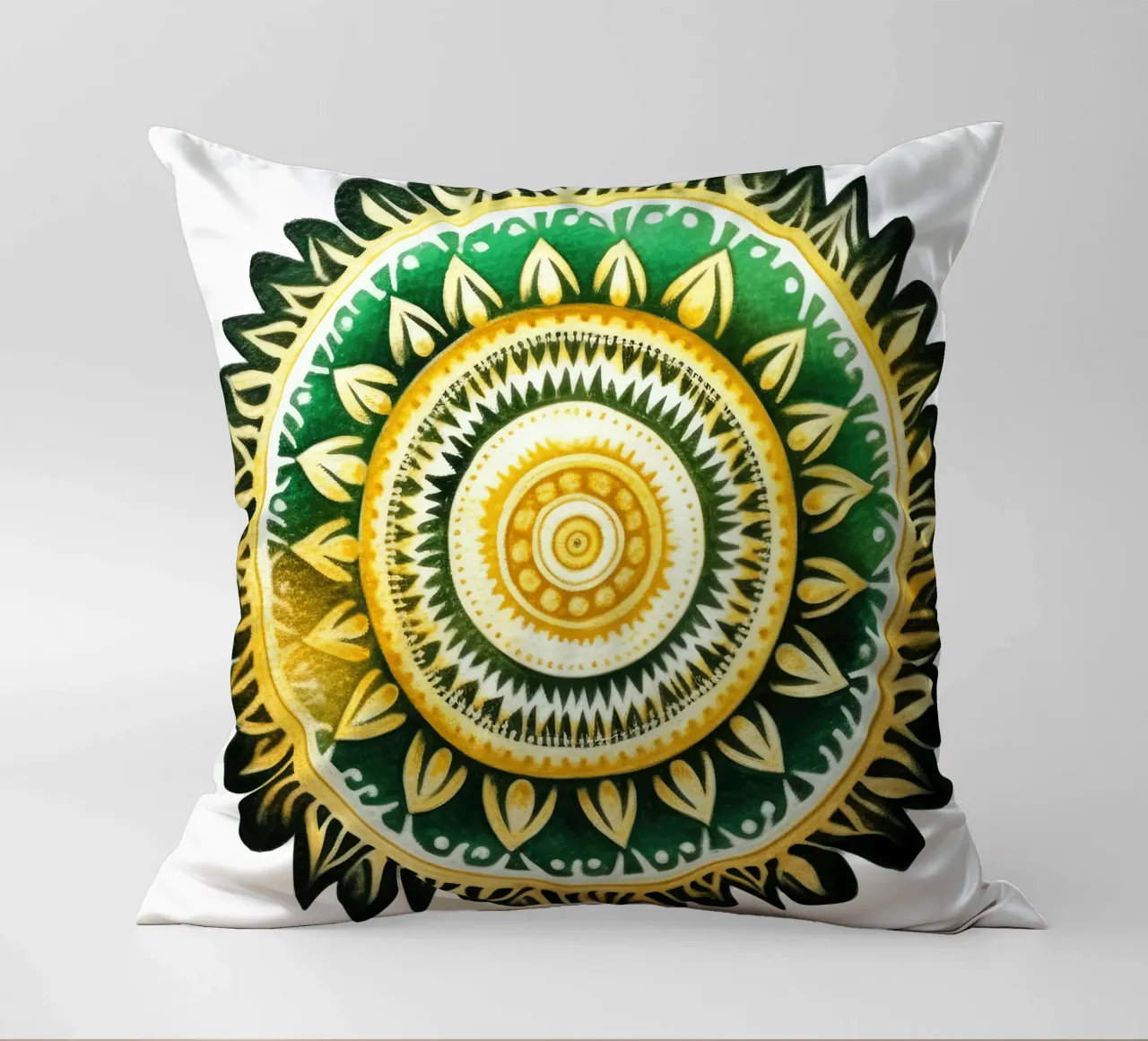 Mandala verde cuscino da Spiritual Touch