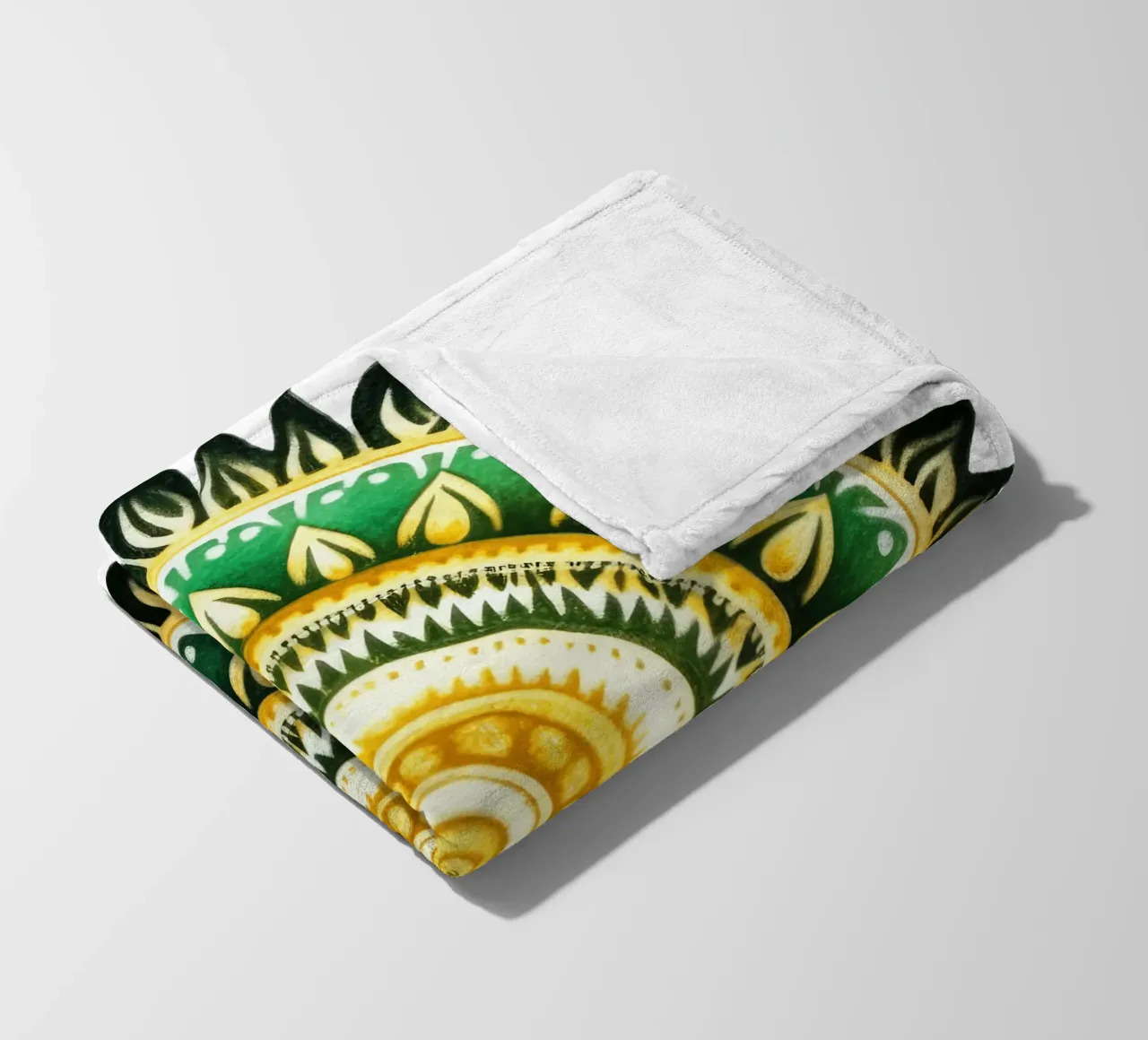 Mandala verde coperta in pile da Spiritual Touch