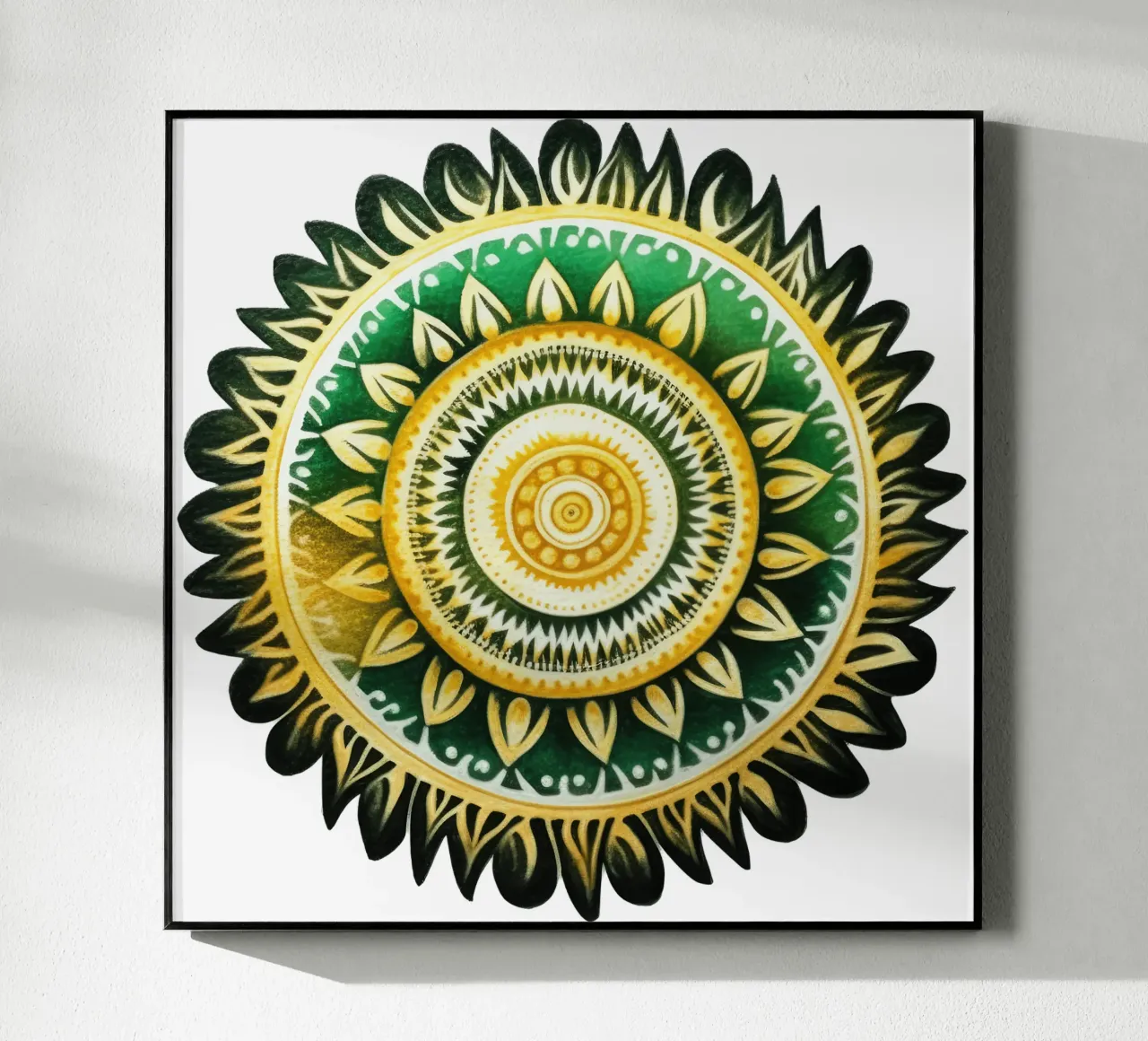 Mandala verde plexiglass da Spiritual Touch