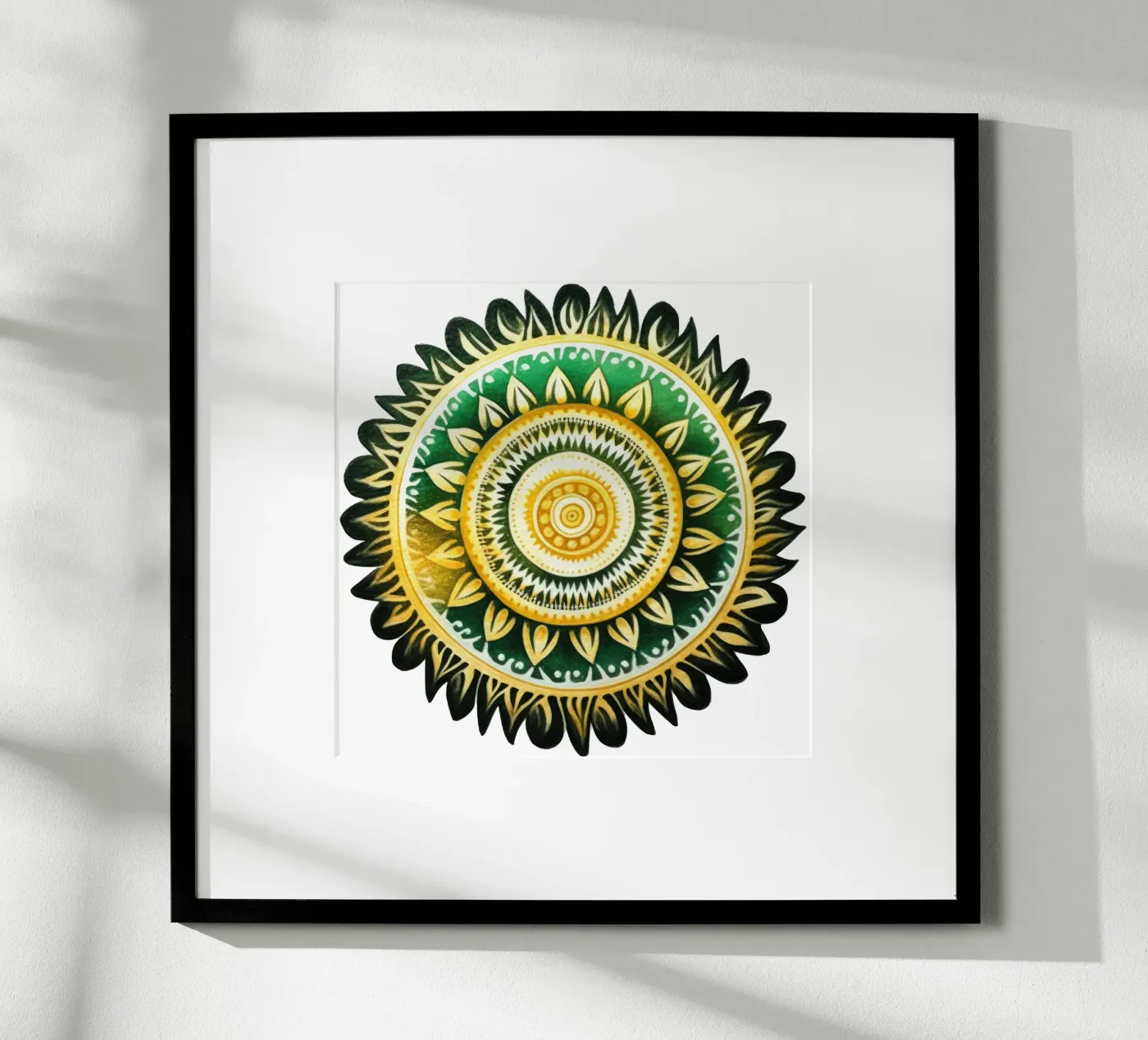 Green Mandala poster da Spiritual Touch