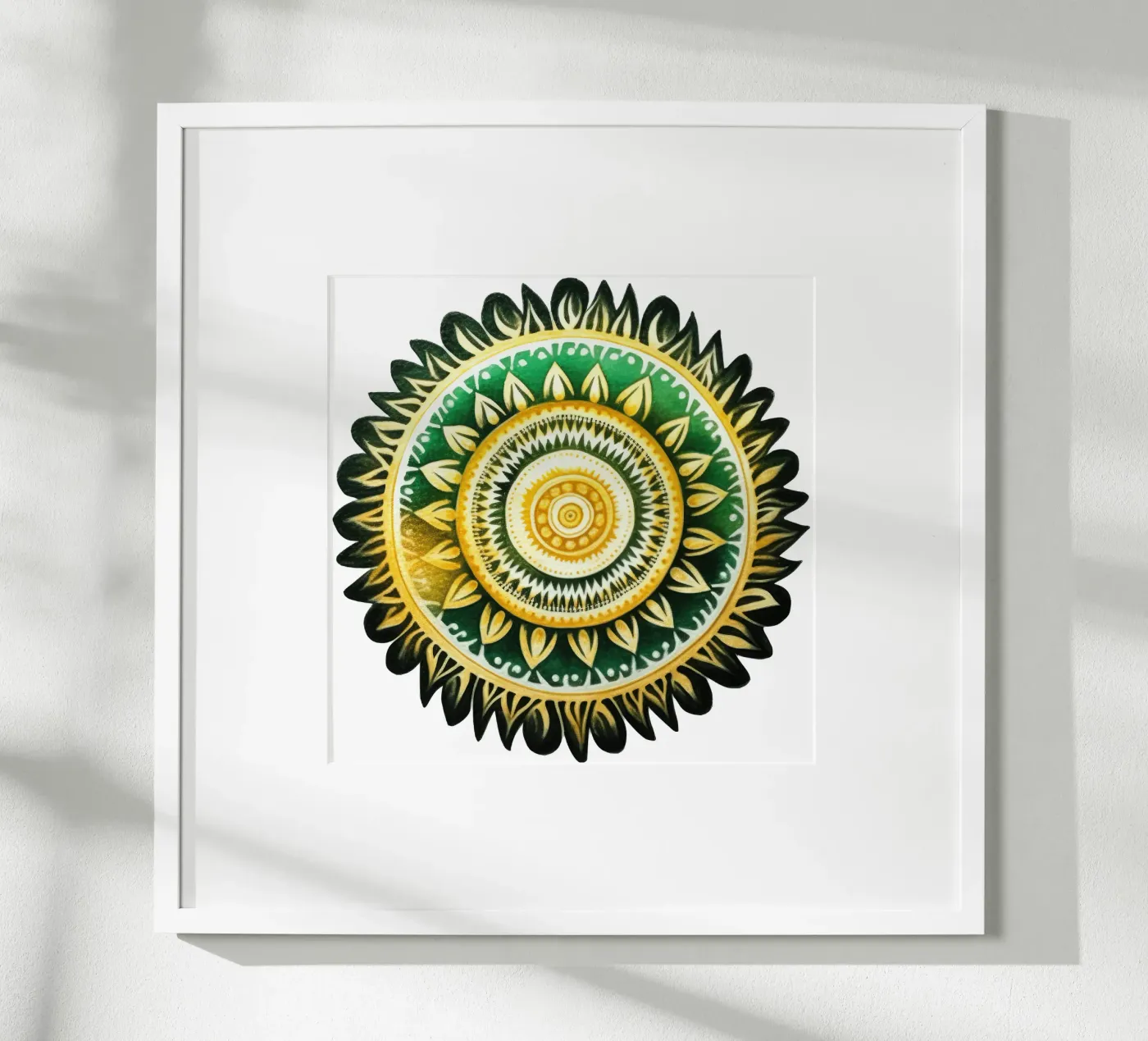Green Mandala poster da Spiritual Touch
