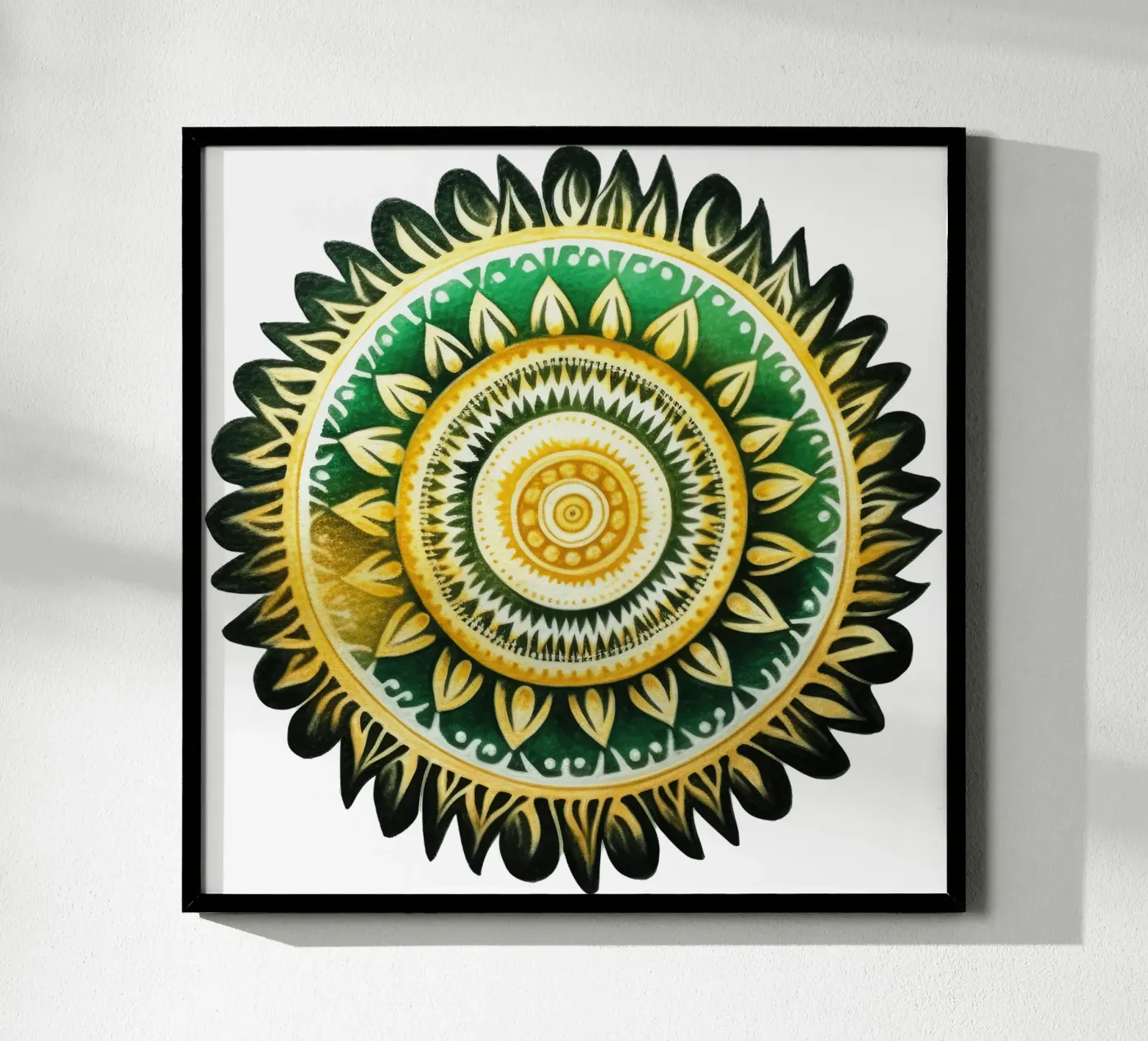 Green Mandala poster da Spiritual Touch