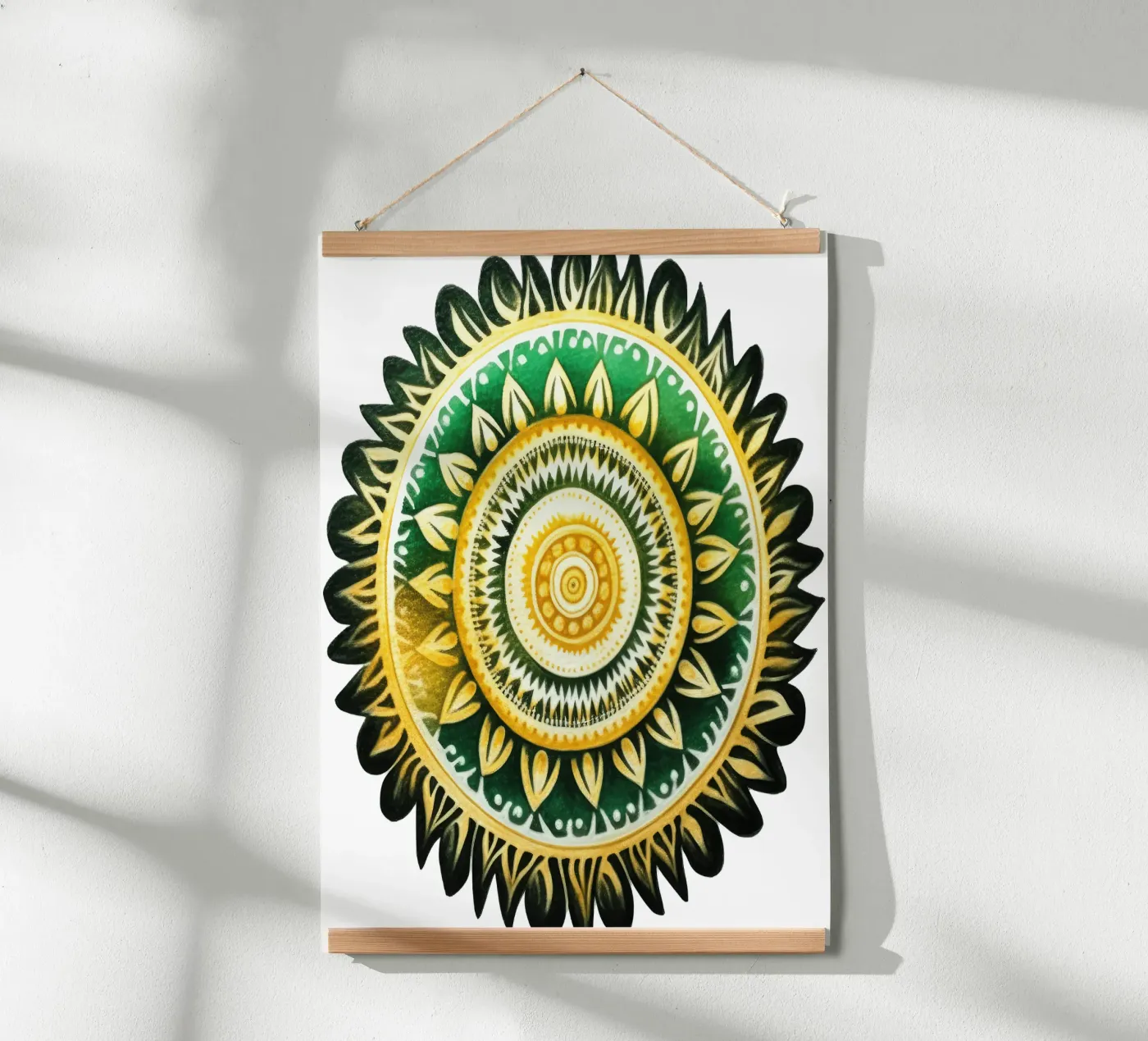 Green Mandala poster da Spiritual Touch