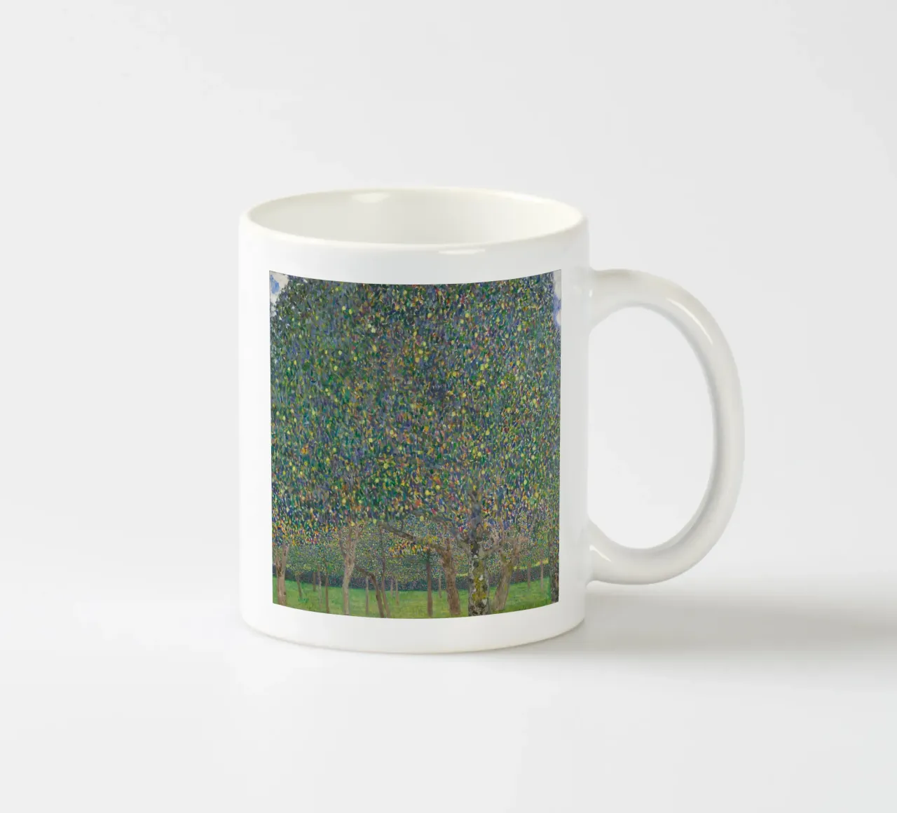 Gustav Klimt - Der Birnbaum Keramik Tasse von Timeless Artworks