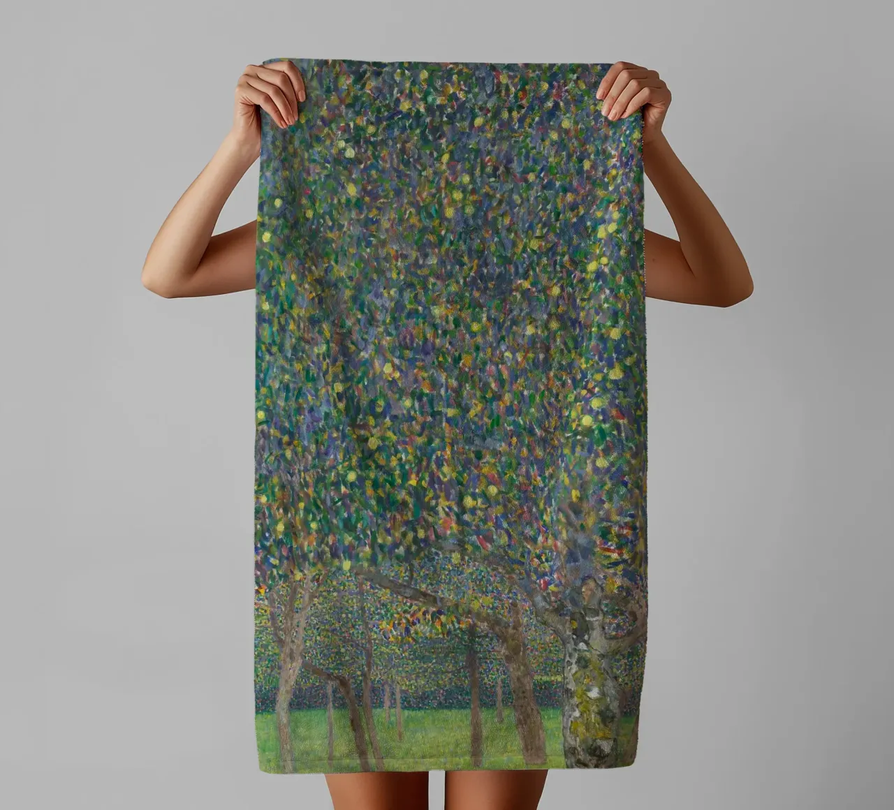 Gustav Klimt - The Pear Tree towel by Timeless Artworks