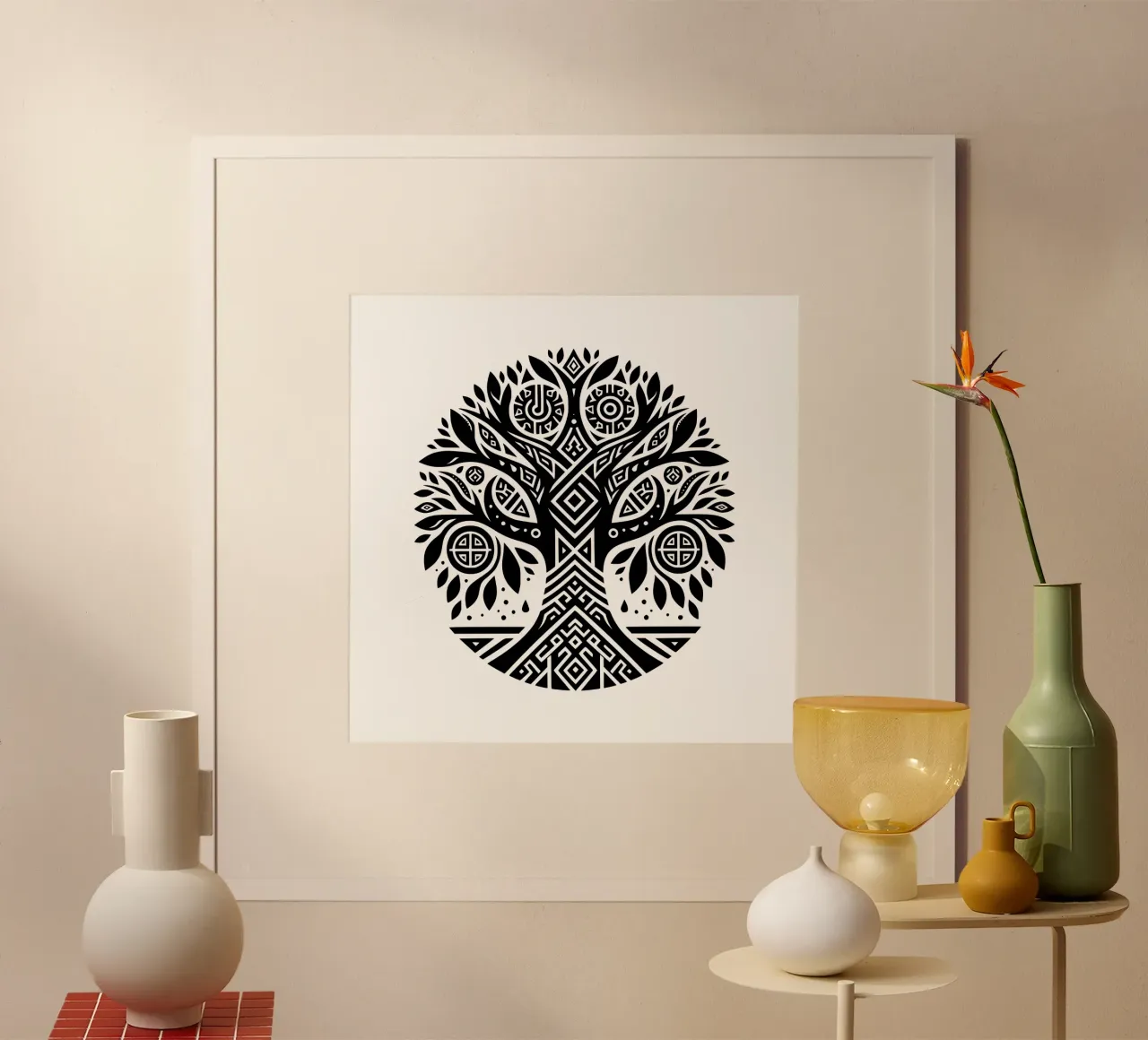 Albero della vita in bianco e nero carta hahnemühle da Spiritual Touch