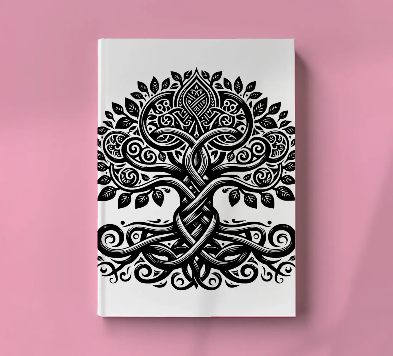Black & White Tree of Life notebook by Spiritual Touch