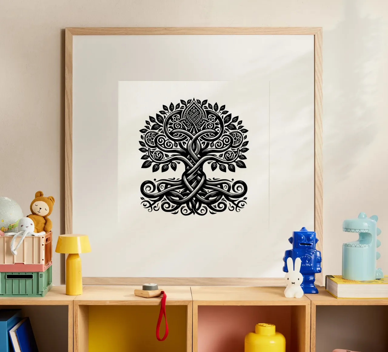 Albero della vita in bianco e nero carta hahnemühle da Spiritual Touch