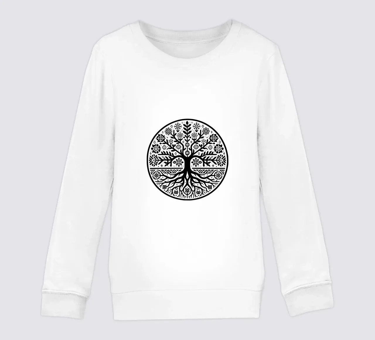Albero della vita in bianco e nero felpa bambino da Spiritual Touch