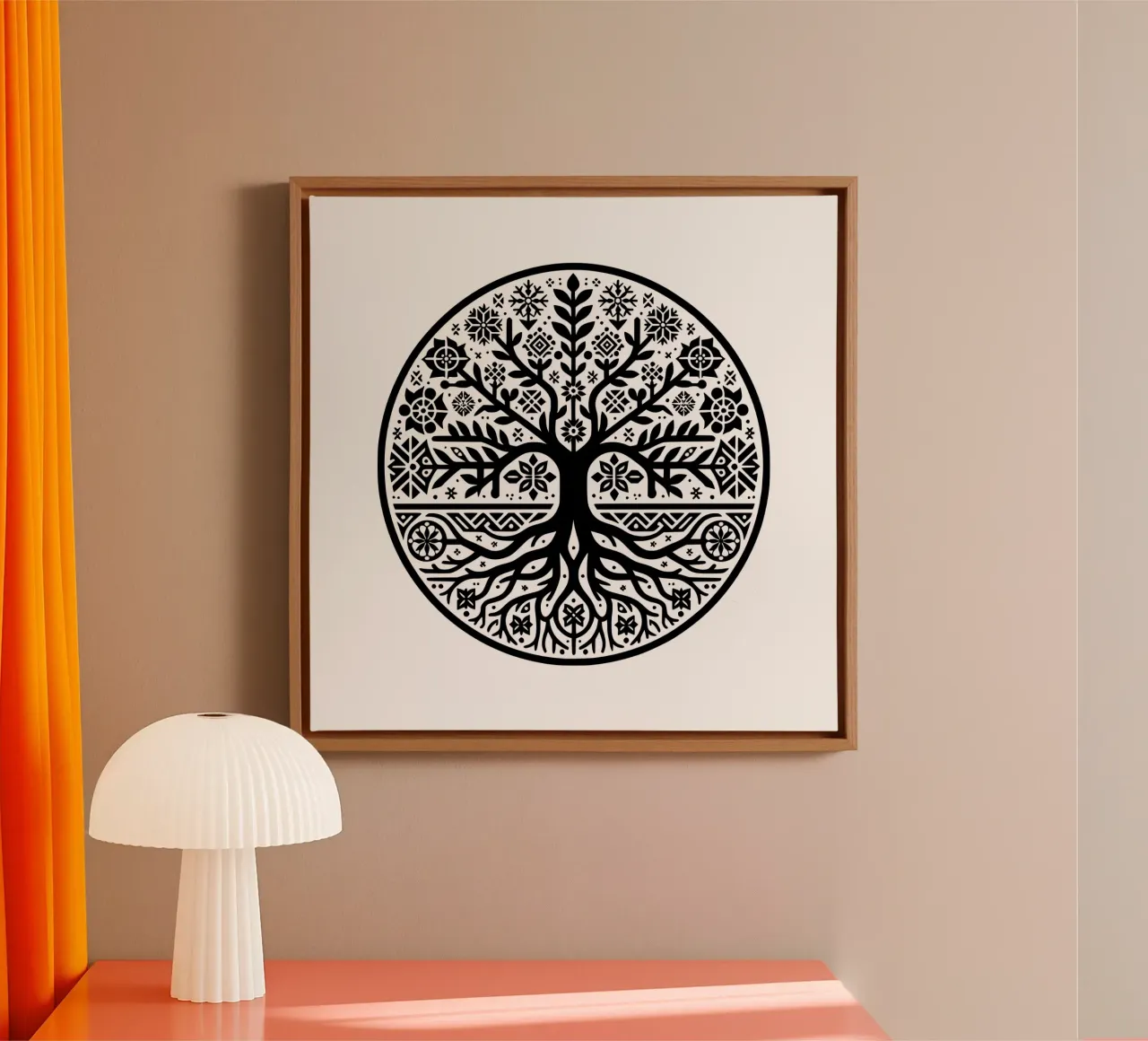 Black & White Tree of Life canvas by Spiritual Touch